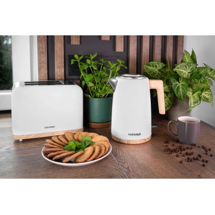 Concept TE2015 - Divu šķēļu grauzdētājs 930W/230V balts