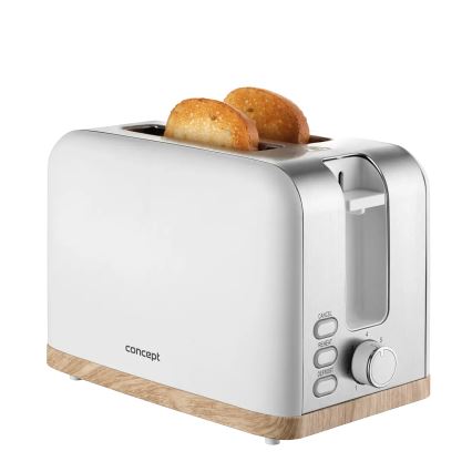 Concept TE2015 - Divu šķēļu grauzdētājs 930W/230V balts