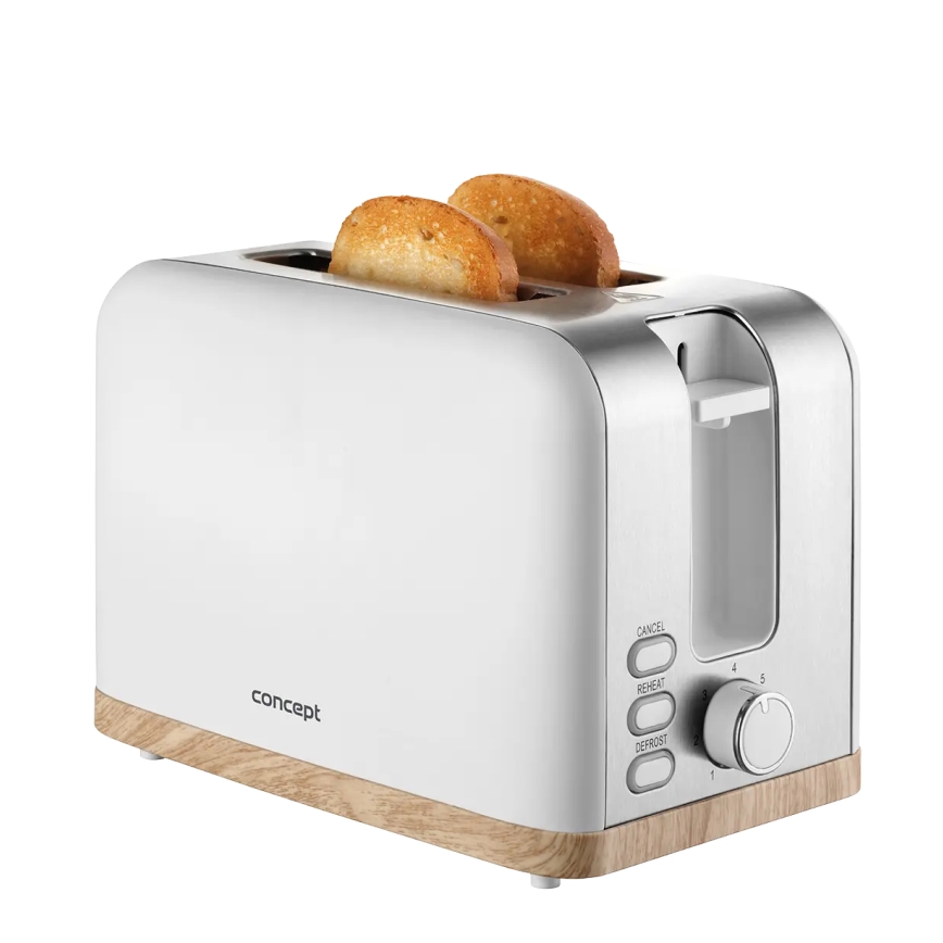 Concept TE2015 - Divu šķēļu grauzdētājs 930W/230V balts