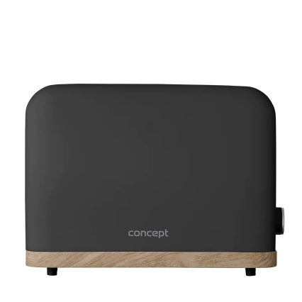 Concept TE2016 - Maizgrauzdētājs ar divām spraugām un cepšanas režģi 930W/230V melns