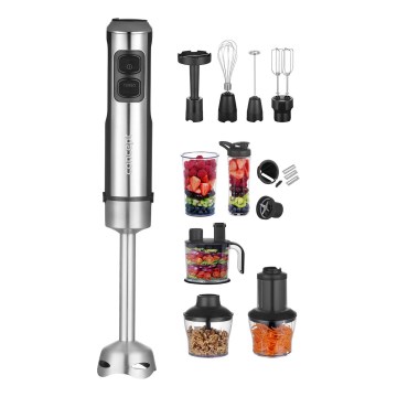 Concept TM5500 - Rokas blenderis ar piederumiem 1500W/230V melna/nerūsējošs tērauds