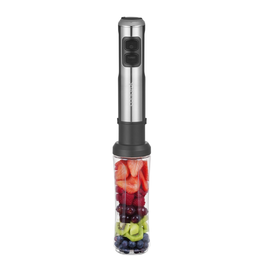 Concept TM5500 - Rokas blenderis ar piederumiem 1500W/230V melna/nerūsējošs tērauds