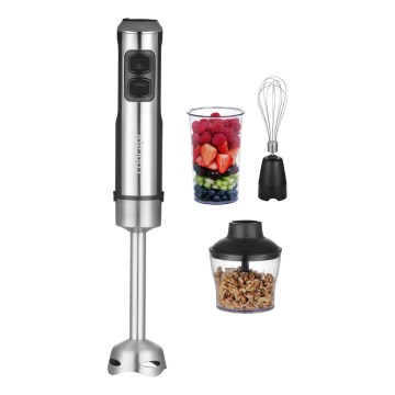 Concept TM5520 - Rokas blenderis ar piederumiem 1500W/230V melna/nerūsējošs tērauds