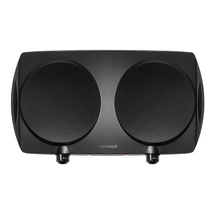 Concept VE3060 - Divu plākšņu elektriskā plīts 2500W/230V melna