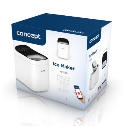 Concept VL1520 - 150W/230V Wi-Fi ledus ražotājs, balts