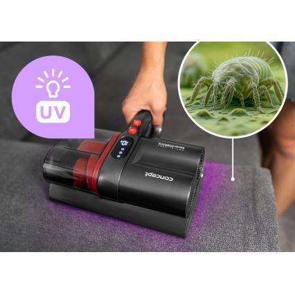 Concept VP2000 - Rokas antibakteriālais putekļsūcējs ar UV-C lampu LUMISTAR 120W/11,1V