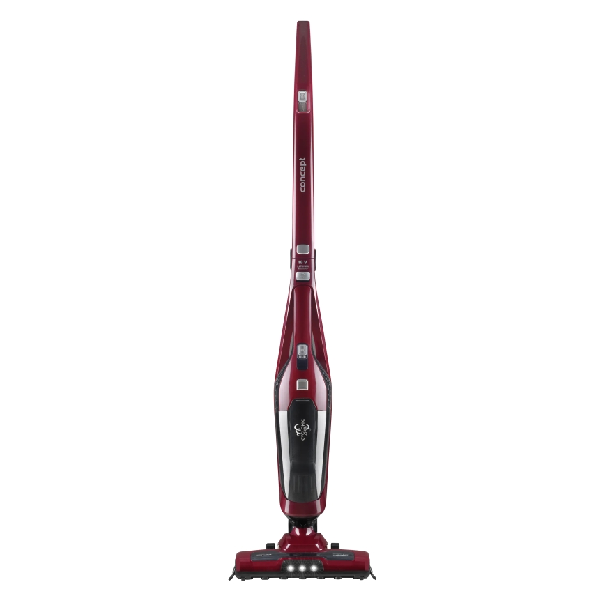 Concept VP4136 - Bezvadu 2 vienā stienveida putekļsūcējs 100W/22,2V 2200 mAh sarkans