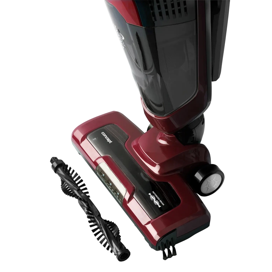 Concept VP4136 - Bezvadu 2 vienā stienveida putekļsūcējs 100W/22,2V 2200 mAh sarkans