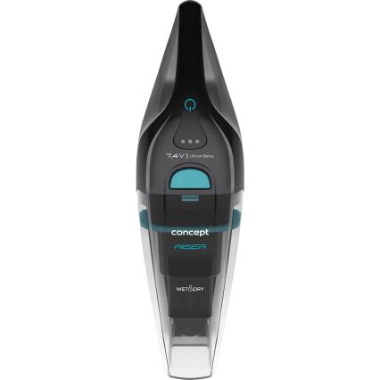 Concept VP4350 - Rokas putekļsūcējs mitrs & sauss RISER 50W/7,4V 2200 mAh melns