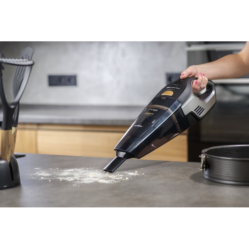 Concept VP4353-Rokas putekļu sūcējs WET & DRY RISER EXTENSION 110W/18,5V 2200 mAh melna