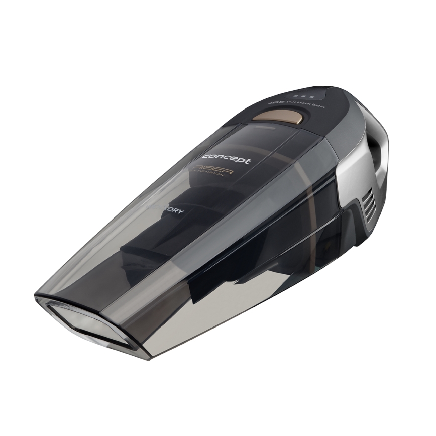 Concept VP4353-Rokas putekļu sūcējs WET & DRY RISER EXTENSION 110W/18,5V 2200 mAh melna