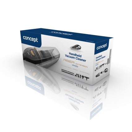 Concept VP4353-Rokas putekļu sūcējs WET & DRY RISER EXTENSION 110W/18,5V 2200 mAh melna