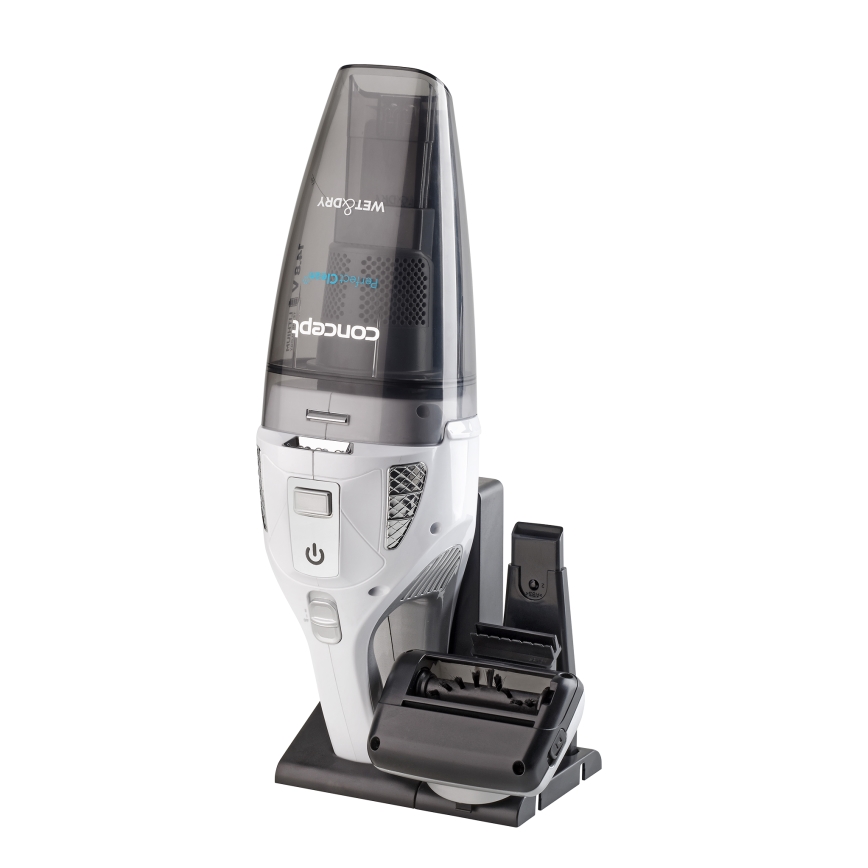 Concept VP4370 - Rokas putekļu sūcējs WET & DRY PERFECT CLEAN 90W/14,8V 2200 mAh balta