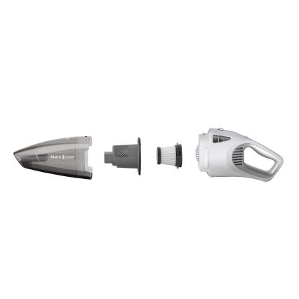 Concept VP4370 - Rokas putekļu sūcējs WET & DRY PERFECT CLEAN 90W/14,8V 2200 mAh balta