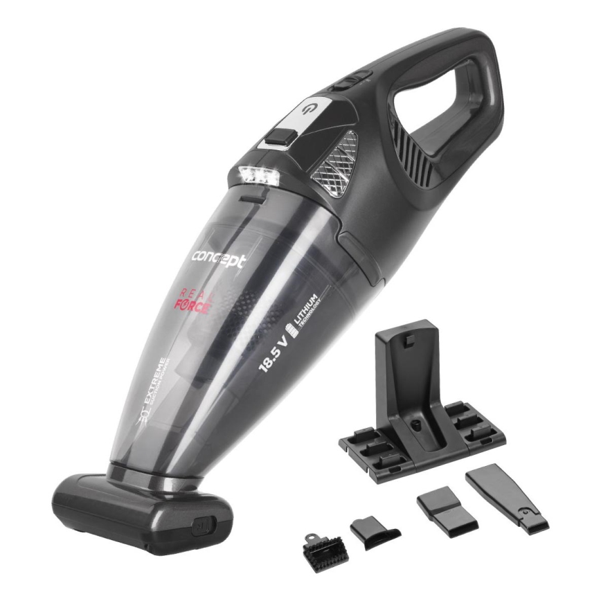 Concept VP4380 - Rokas putekļu sūcējs REAL FORCE 110W/18,5V 2200 mAh melna