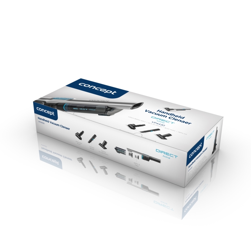 Concept VP4430 - Rokas putekļu sūcējs DIRECT ANIMAL 180W/14,8V 2200 mAh melna