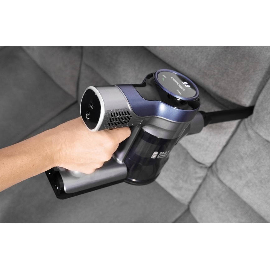 Concept VP6040 - Rokas putekļu sūcējs 2in1 ICONIC ANIMAL TELESCOPE 200W/22,2V 2200 mAh zila