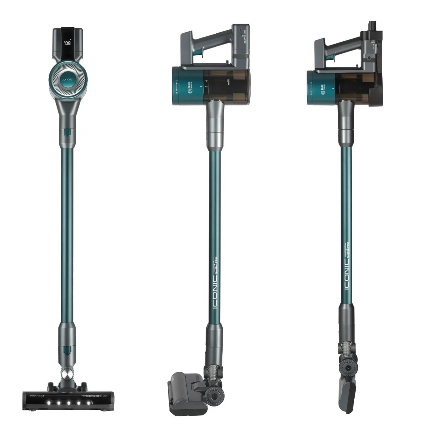 Concept VP6045 - 2 vienā stieņa/rokas putekļsūcējs ICONIC SUCTION PRO 450W/29,6V 2500 mAh zils