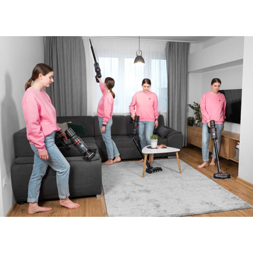 Concept VP6260 - Stieņa tipa putekļsūcējs 4 vienā ULTIMATE PRO+ 500W/29,6V 2200 mAh melns