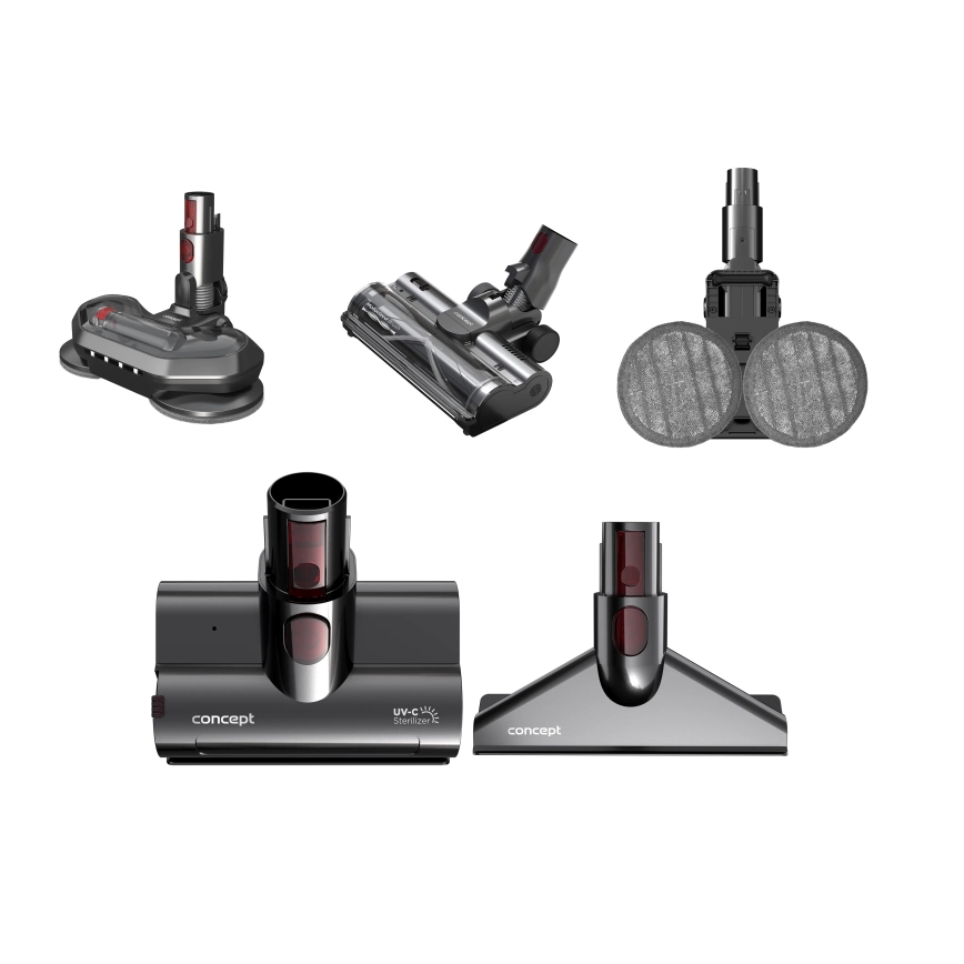 Concept VP6260 - Stieņa tipa putekļsūcējs 4 vienā ULTIMATE PRO+ 500W/29,6V 2200 mAh melns