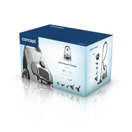 Concept VP8291 - Putekļsūcējs ar maisu PERFECT CLEAN PET EXPERT 700W/230V balts