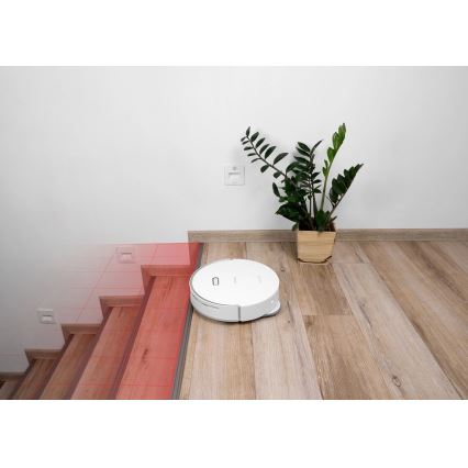 Concept VR4050 - viedais robotu putekļsūcējs ar mopu 2 vienā OPTIMUS AQUA PRO LASER 3D 600W/230V 5200 mAh Wi-Fi balts