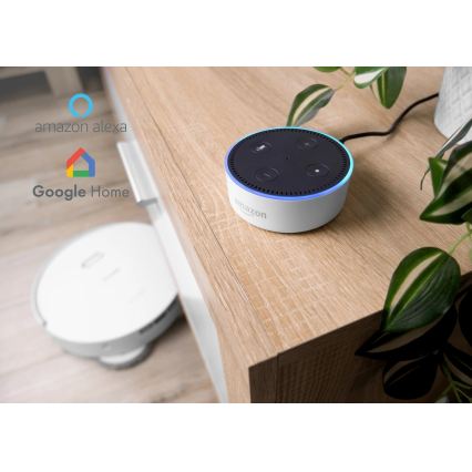 Concept VR4050 - viedais robotu putekļsūcējs ar mopu 2 vienā OPTIMUS AQUA PRO LASER 3D 600W/230V 5200 mAh Wi-Fi balts