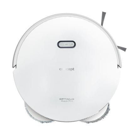 Concept VR4050 - viedais robotu putekļsūcējs ar mopu 2 vienā OPTIMUS AQUA PRO LASER 3D 600W/230V 5200 mAh Wi-Fi balts