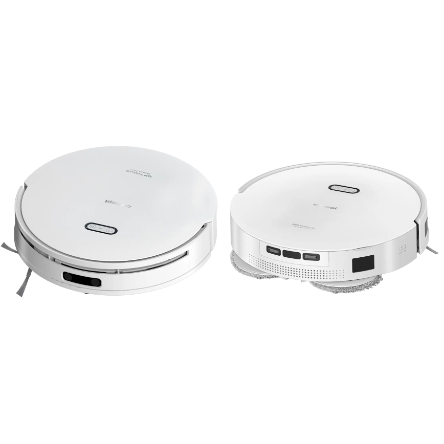 Concept VR4050 - viedais robotu putekļsūcējs ar mopu 2 vienā OPTIMUS AQUA PRO LASER 3D 600W/230V 5200 mAh Wi-Fi balts