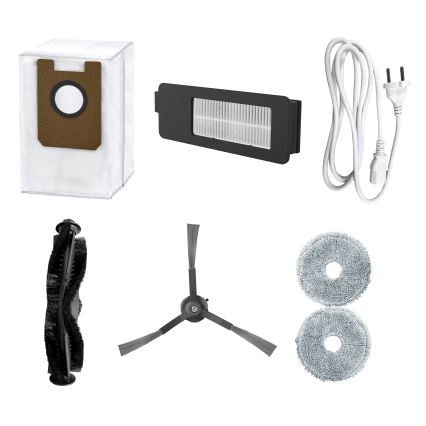 Concept VR4050 - viedais robotu putekļsūcējs ar mopu 2 vienā OPTIMUS AQUA PRO LASER 3D 600W/230V 5200 mAh Wi-Fi balts