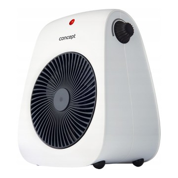 Concept vt7040 - Ventilators ar sildīšanas elementu 1000/2000W/230V balts