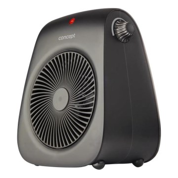 Concept vt7041 - Ventilators ar sildītāju 1000/2000W/230V melns