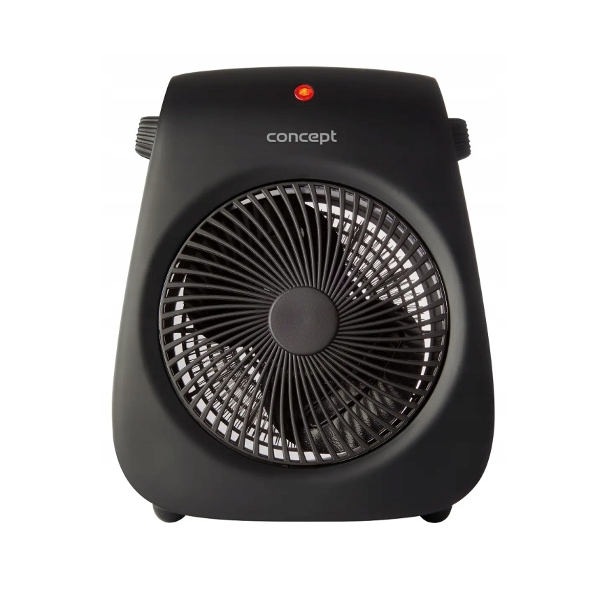 Concept vt7041 - Ventilators ar sildītāju 1000/2000W/230V melns