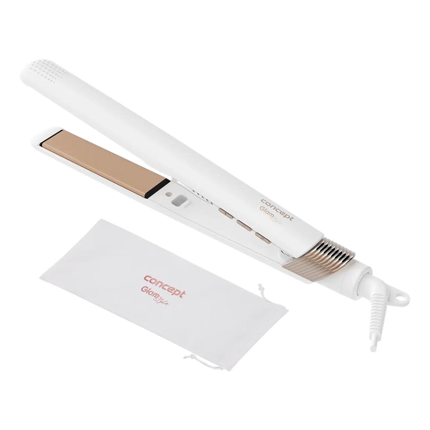 Concept VZ2110 - Matu taisnotājs GLAM STYLE 48W/230V balta/rožu zelta