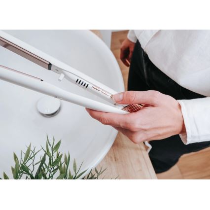 Concept VZ2110 - Matu taisnotājs GLAM STYLE 48W/230V balta/rožu zelta