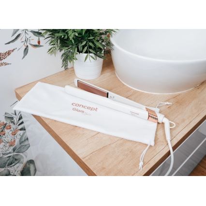 Concept VZ2110 - Matu taisnotājs GLAM STYLE 48W/230V balta/rožu zelta