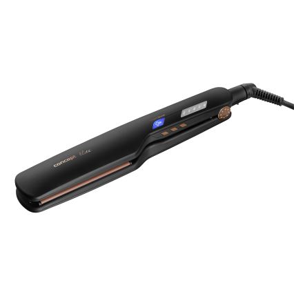 Concept VZ6010 - Tvaika matu taisnotājs ar LED displeju ELITE STEAM BOOST 54W/230V melna