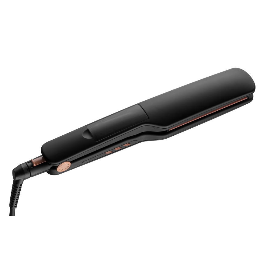 Concept VZ6010 - Tvaika matu taisnotājs ar LED displeju ELITE STEAM BOOST 54W/230V melna