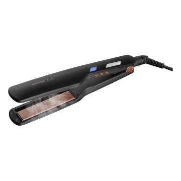 Concept VZ6010 - Tvaika matu taisnotājs ar LED displeju ELITE STEAM BOOST 54W/230V melna