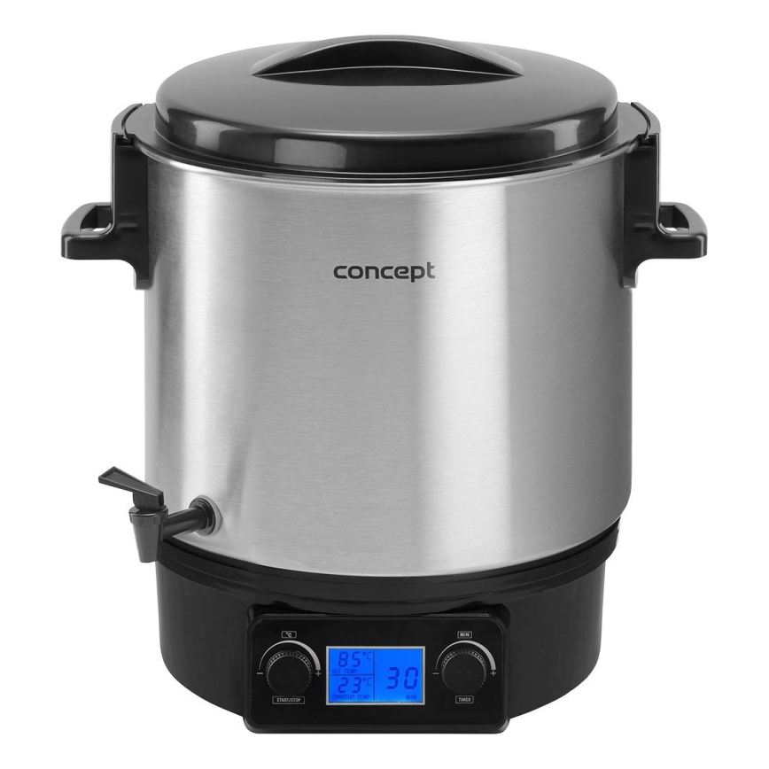 Concept ZH0040 - Apsildāms katls 27 l 2000W/230V nerūsējošs tērauds/melna