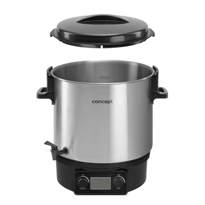 Concept ZH0040 - Apsildāms katls 27 l 2000W/230V nerūsējošs tērauds/melna