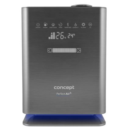 Concept ZV2021- Gaisa mitrinātājs ar aromadifuzoru PERFECT AIR SMART 4,6 l 110W/230V Wi-Fi antracīts + tālvadība