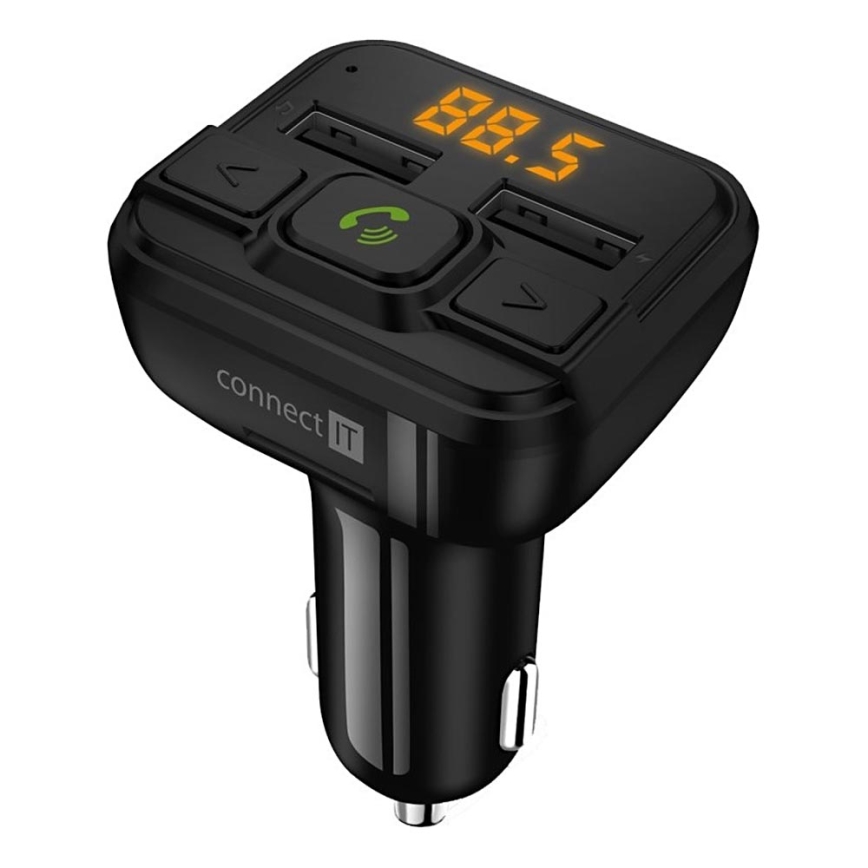 CONNECT IT CCC-8600-BK - FM auto raidītājs ar brīvroku funkciju melna