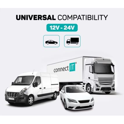 CONNECT IT CCC-8800-SL - FM auto raidītājs ar brīvroku funkciju melna/sudraba