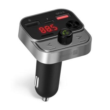 CONNECT IT CCC-8900-AN - FM auto raidītājs ar brīvroku funkciju melna/sudraba