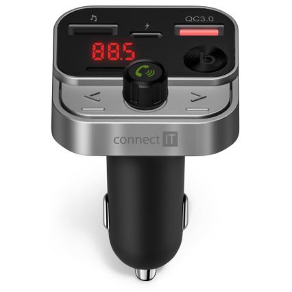 CONNECT IT CCC-8900-AN - FM auto raidītājs ar brīvroku funkciju melna/sudraba