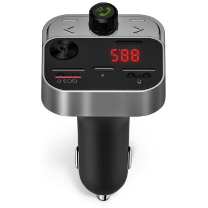 CONNECT IT CCC-8900-AN - FM auto raidītājs ar brīvroku funkciju melna/sudraba