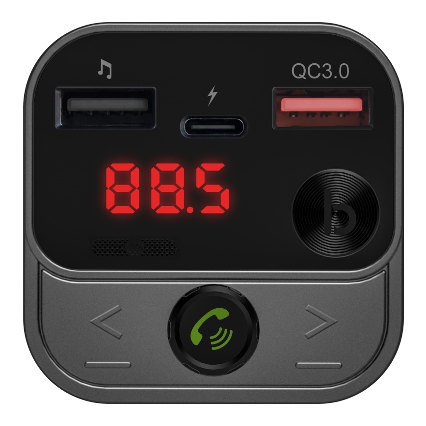 CONNECT IT CCC-8900-AN - FM auto raidītājs ar brīvroku funkciju melna/sudraba