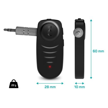 CONNECT IT CFF-4050-BK - Bluetooth audio uztvērējs AUX 110 mAh