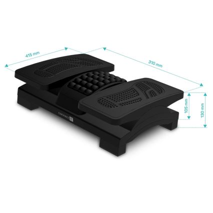 CONNECT IT CFH-4105-BK - Regulējams kāju balsts melns